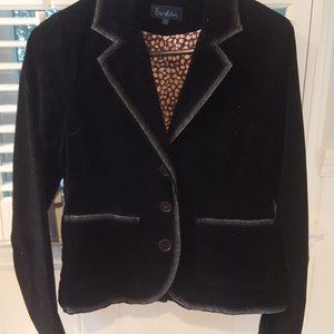 Boden fitted Black Velvet blazer